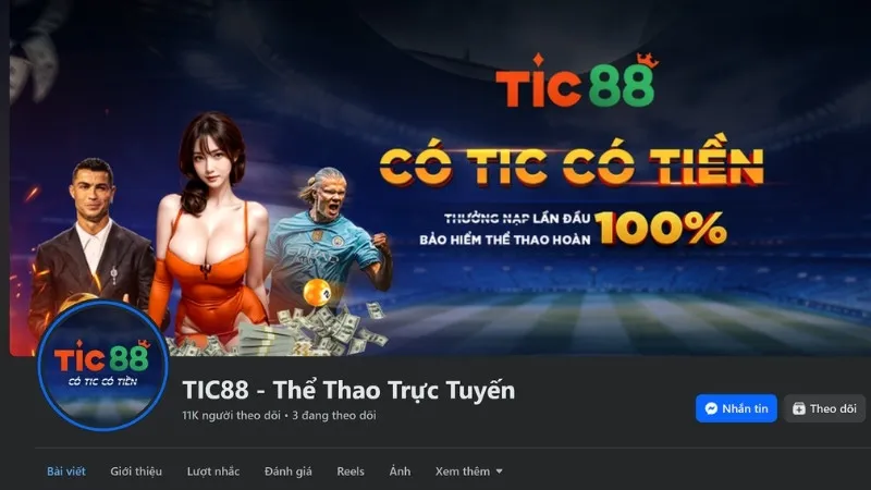 Tổng Hợp Những Hình Thức Liên Hệ Tic88 Phổ Biến Nhất 3 Liên hệ với Tic88 qua Fanpage Facebook